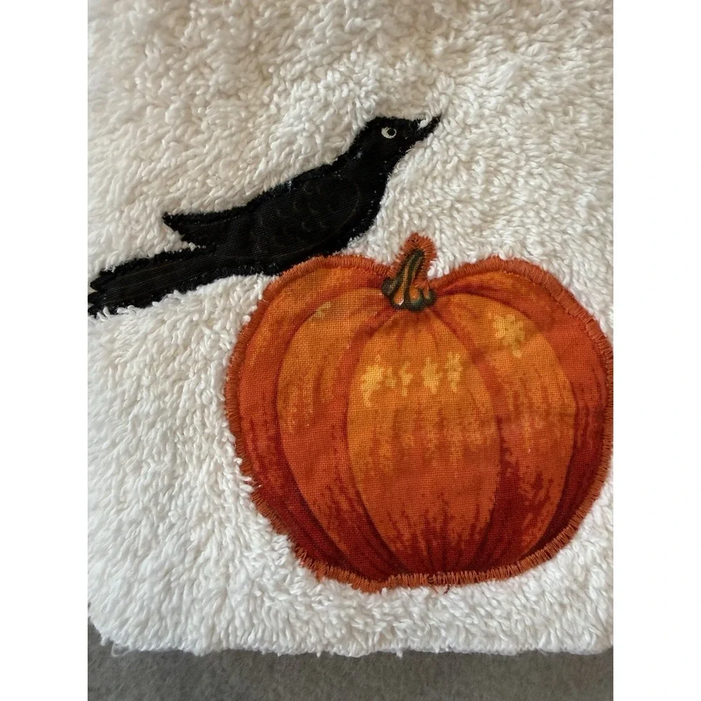 VTG Y2K Dundee Fall Harvest Pumpkin Scarecrow Bath Handtowel Wash Cloth 6 Piece